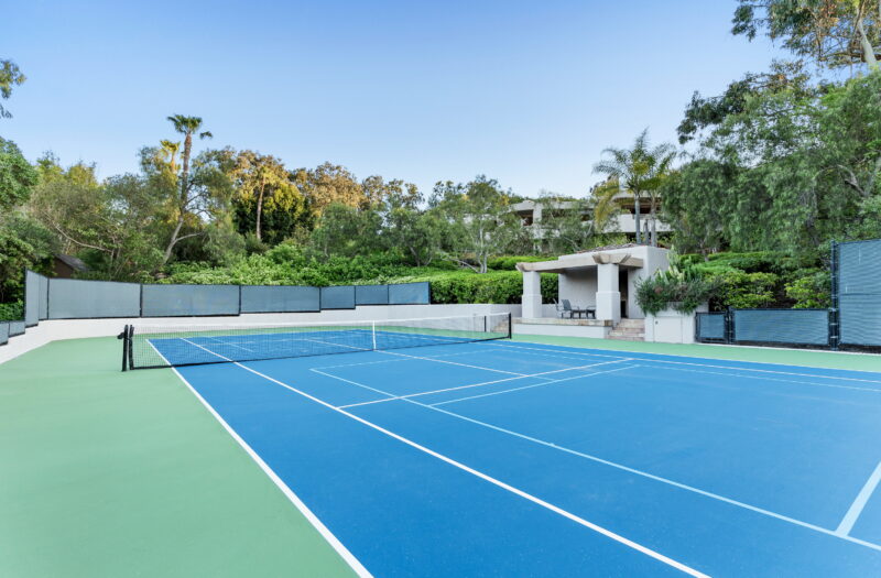 Tennis/Pickleball Court and Tennis Cabana