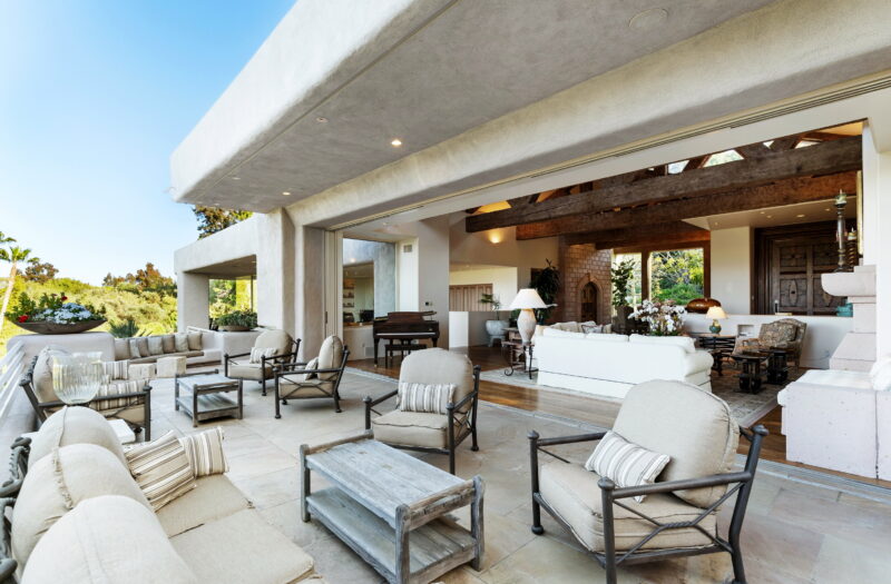 Patio and Living Room